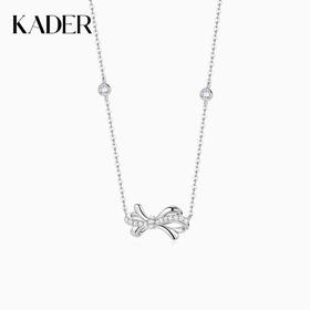 卡蒂罗/KADER 织梦蝴蝶结项链 甜美可爱轻奢小众设计可调节 轻奢小众原创设计锁骨链丝带结配饰