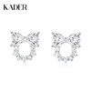 卡蒂罗/KADER 闪光甜心耳钉 在逃公主圣诞花环设计养耳洞睡觉免摘耳饰 甜美蝴蝶结优雅时尚配饰 925银 商品缩略图0