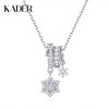 卡蒂罗/KADER 雪花小蛮腰项链 浪漫雪绒花时尚轻奢转运珠小众森系百搭锁骨链 优雅浪漫灵动高级感吊坠 商品缩略图0