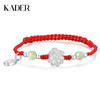 【好运莲莲】卡蒂罗/KADER 新中式莲花手绳 小众轻奢设计简约百搭红绳手编绳 足银 蛇年平安本命年#好运转运礼盒 商品缩略图0