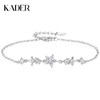卡蒂罗/KADER 星光雪花手链 清冷感雪绒花璀璨繁花设计可调节拼接链 闪耀星光满钻手饰 925银 商品缩略图0