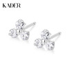 卡蒂罗/KADER 三叶草耳钉 森系小清新闪耀星点睡觉免摘耳饰 甜美可爱精致璀璨幸运配饰 925银 生日礼物送女生 商品缩略图0