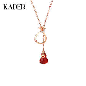 【钱来钱来】卡蒂罗/KADER 好运福禄国风转运锁骨链 新中式福气满满本命年钱袋流苏吊坠 招财进宝小葫芦项链