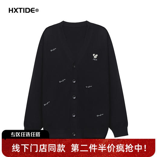 【新品上新】HX 秋季V领开胸毛衫S107533258101 商品图5