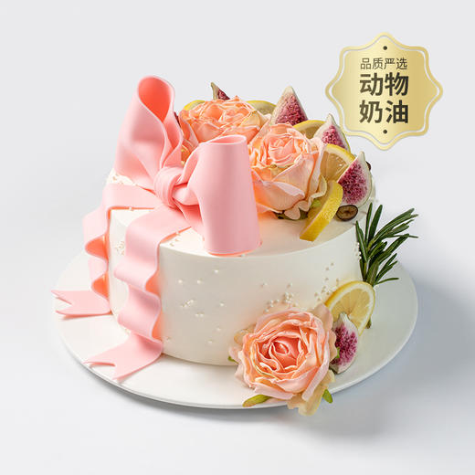 【98%的女神都喜欢】花样年华女生生日蛋糕，蝶与花送来春日祝福，鲜果缤纷，口感丰富！（广州幸福西饼蛋糕） 商品图0