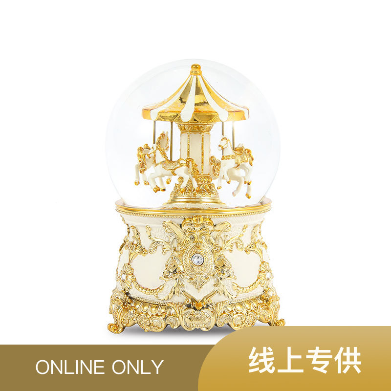 JARLL 120MM 旋转木马音乐盒水球