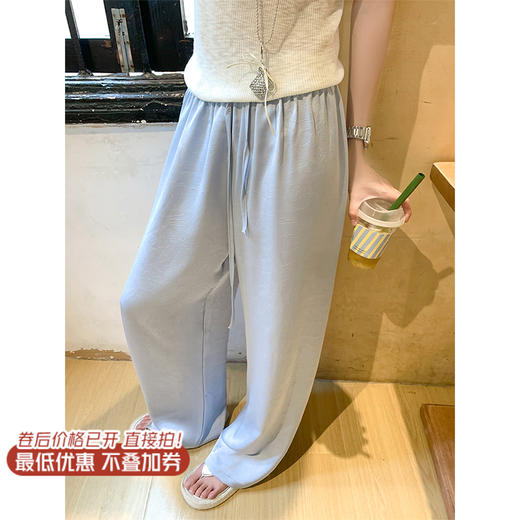 <曾小咸推荐>现货秒杀！微信超特价！韩系松弛感垂感醋酸休闲裤 日常139.99 立减70 秒杀69.99！针织短袖秒杀59.99！！条纹开衫秒杀59.99！！ 商品图2