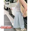 【149元任选2件】现货！韩系温柔蓝色松紧腰宽松A字半身裙or罩衫2件套 商品缩略图2
