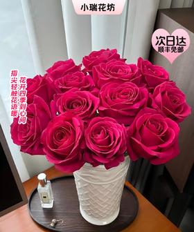 【次日达】弗洛伊德玫瑰（10支）玫瑰中的“爱马仕” 香味浓郁 花瓣厚实