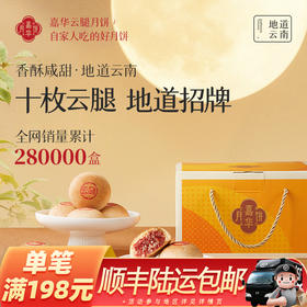 嘉华月饼  精制云腿月饼10枚 800g  云南特产中秋点心
