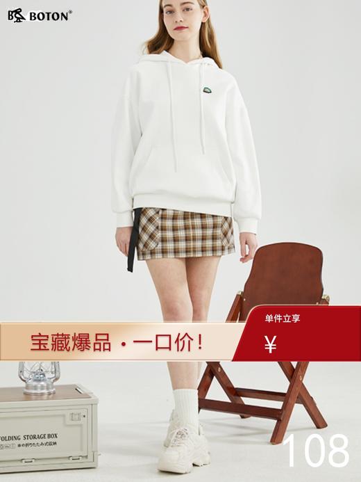 【复古经典】波顿年春夏女士短款格子半身裙高端时尚百搭LK218223 商品图4