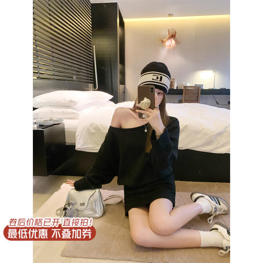 【129元任选2件】现货！宽松斜肩卫衣/短裤 商品图3