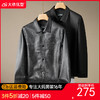【DWD】大依优型大码皮衣夹克秋季新款男士休闲设计感时尚气质加肥加大码翻领皮夹克男PU皮衣商务 商品缩略图0