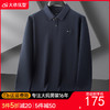 【100%棉】【DDP】大依优型大码男装内里磨毛长袖POLO加肥加大码商务休闲翻领纯棉长袖T恤打底衫 商品缩略图0
