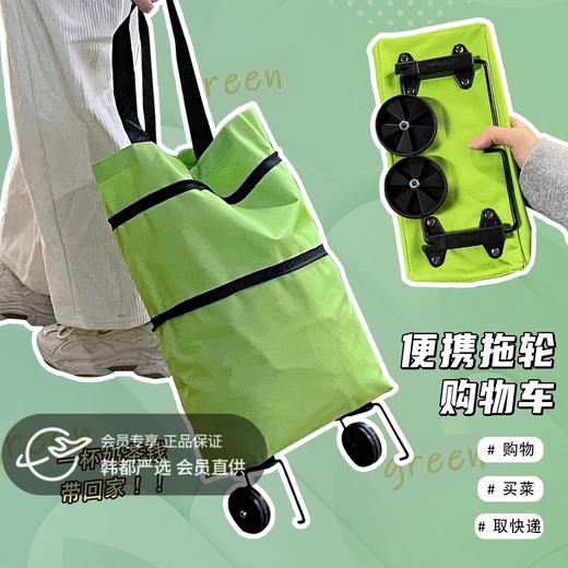 【家居百货】【可变形拖轮购物车】能背能拖超实用！帆布制成 坚固耐用随意买买买，可劲装 多场景使用！露营/旅行/家用/通通搞定 商品图0