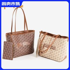 （任选2款-20元）FolliFollie 老花系列包包多款可选 托特/腋下/手提/枕头/琴谱/马鞍/法棍/月牙/牛角/购物袋【精美礼盒包装】
