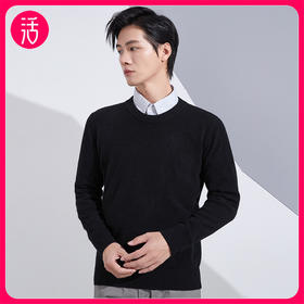 【100%羊毛 反季特惠】 SIIJJEYY枝辑 男士圆领长袖羊毛衫（多色可选）
