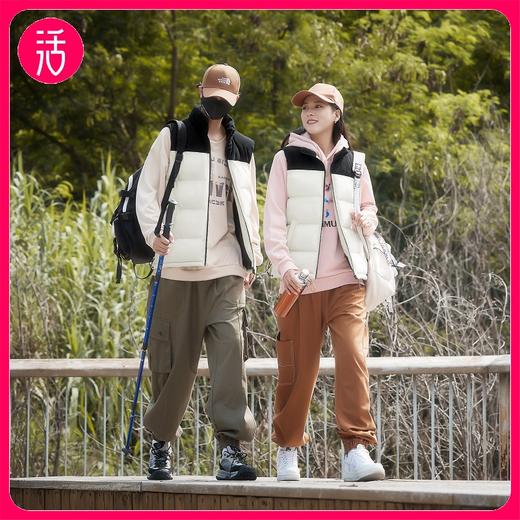 【85-195斤可穿 】SIIJJEYY 冬季男女户外情侣款拼色立领棉服马甲682（四色可选） 商品图0