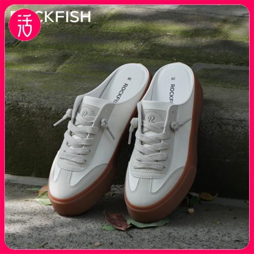 【901 半拖】Rockfish 901不怕湿包头半拖厚底增高德训帆布鞋 商品图0