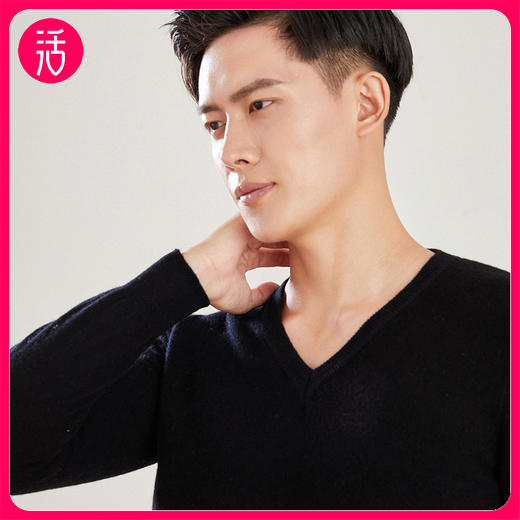 【100%羊毛】 SIIJJEYY枝辑 男士V领长袖羊毛衫（多色可选） 商品图0