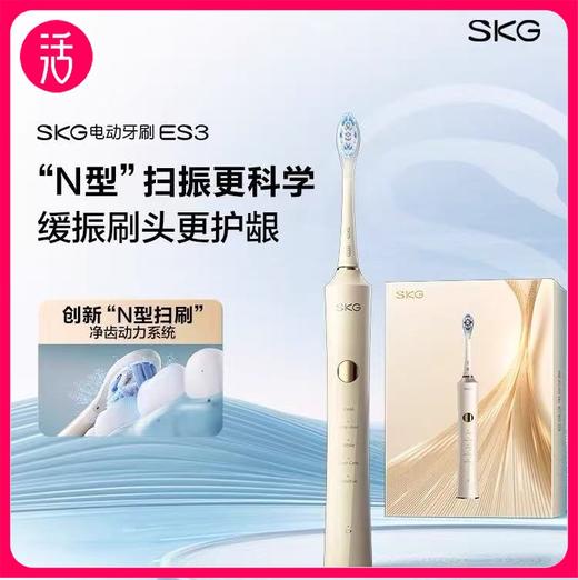【2支到手378】SKG“N型”扫振电动牙刷礼盒 ES3（含替换刷头1只） 商品图0