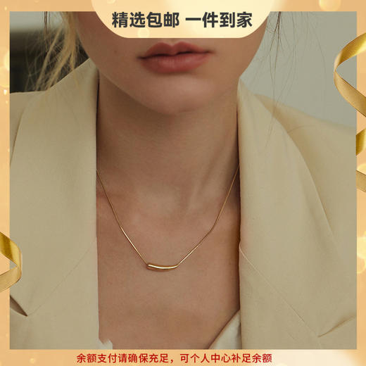 Oflye潮流饰品 小蛮腰装饰项链女春夏简约百搭小众设计感配饰气质轻奢韩国锁骨链 商品图0