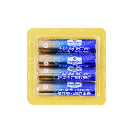 聚便利 X 山姆 Member's Mark 持久电力碱性电池 7号4粒 商品图0