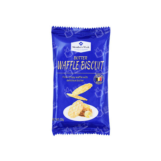 聚便利 X 山姆 Member's Mark 比利时进口 黄油脆华夫饼干  30g*1袋 商品图0