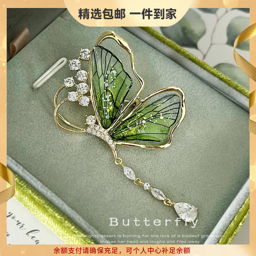 【母亲节！520情人节！女神节森系胸针 蝴蝶造型 别致典雅 】女神节三八节礼物！蝴蝶胸针！精美礼盒！彰显个性！突出气质！毕业季职场-FNJ2409 商品图0