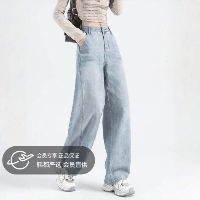 热销中~【卡宾同厂弯刀牛仔裤】 高棉柔软透气，显瘦百搭不挑人