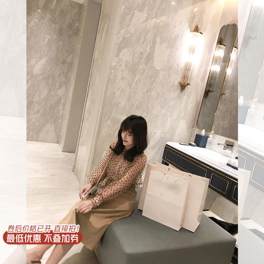 <曾小咸推荐>巨折清仓秒杀，稀有现货24小时发【仅限今日】    中长款很仙的法国小众仙女裙chic温柔伞裙 商品图0