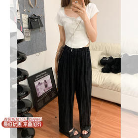 <曾小咸推荐>巨折清仓秒杀，稀有现货24小时发【仅限今日】条纹阔腿裤