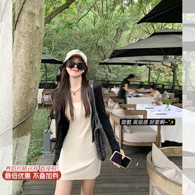 <曾小咸推荐>巨折清仓秒杀，稀有现货24小时发【仅限今日】黑色防晒外套/后背镂空短裙