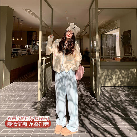 【179元任选2件】现货！毛毛休闲裤 商品图1