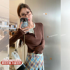 【129元任选2件】最后一波现货！假两件长袖T恤