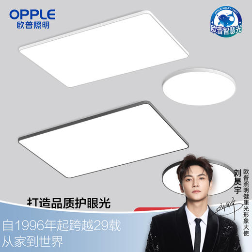 欧普（OPPLE）全光谱护眼吸顶灯光X微棱镜4重防眩光学客厅灯智能LED照明灯具 商品图0