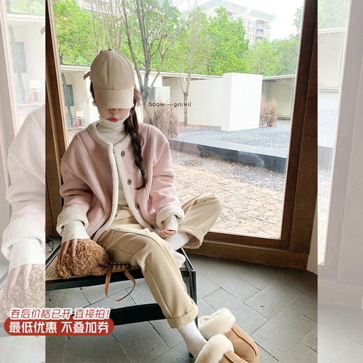 【179元任选2件】最后一波现货！百搭宽松浅卡其色高腰哈伦裤 商品图0