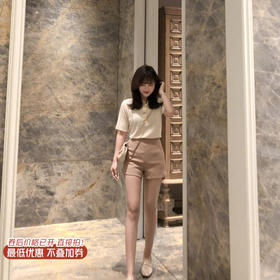 <曾小咸推荐>巨折清仓秒杀，稀有现货24小时发【仅限今日】   西装短裤宽松高腰直筒裤夏季裤子韩版显瘦休闲裤