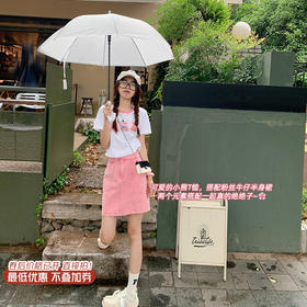 <曾小咸推荐>巨折清仓秒杀，稀有现货24小时发【仅限今日】 裙子秒杀系列，夏洋气粉色牛仔短裙 / 短袖