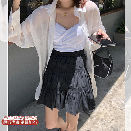 <曾小咸推荐>巨折清仓秒杀，稀有现货24小时发【仅限今日】   蓬蓬裙高腰a字短裙 商品图0