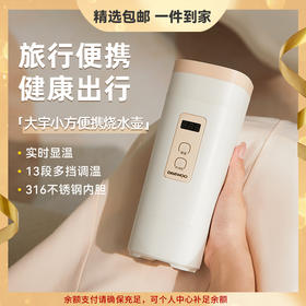 【官方自营】大宇便携式烧水壶旅行出差折叠水壶恒温保温电热水杯迷你家用
