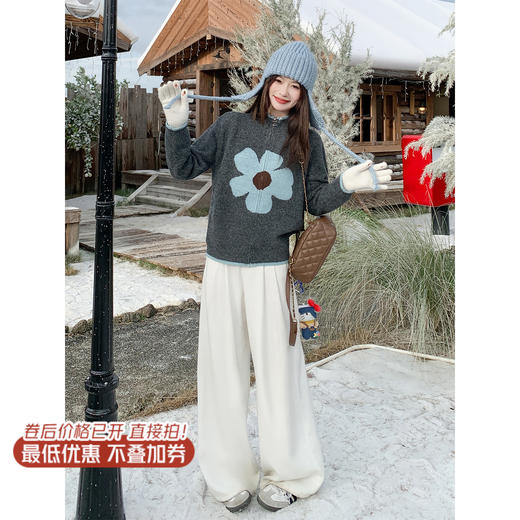 <曾小咸推荐>现货秒杀！微信超特价！灰色立领拉链毛衣外套 日常199.99 立减100 秒杀99.99！ 商品图1