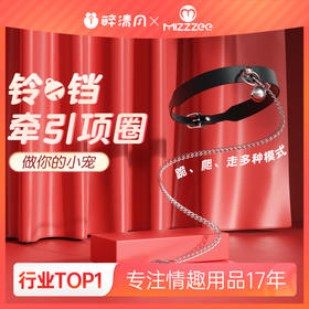 【爆品】谜姬铃铛项圈 牵引链SM