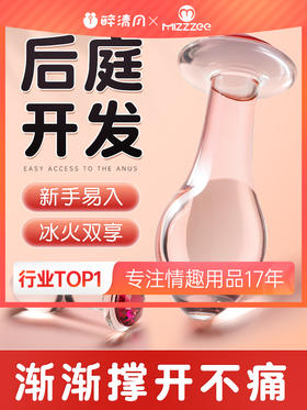 【情趣用品】谜姬 水晶肛塞后庭开发玻璃肛塞