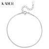 卡蒂罗KADER 光迹手链 小众设计高级感ins精致极简 个性气质冷淡风蛇骨可调节拼接#好运 S925银 手链 女款 银色 商品缩略图0