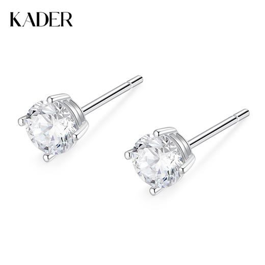卡蒂罗KADER 星点耳钉 简约造型设计925银大颗闪锆镶嵌爆闪轻奢养耳洞耳饰 小众精致日常通勤百搭七夕限定显气质 商品图0