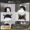 霏慕情趣内衣兔耳猫耳短耳毛绒蕾丝发箍配件赠品搭配批发女7653 商品缩略图0