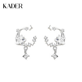 卡蒂罗KADER 星月花环耳钉  在逃公主925银梦幻流苏小众轻奢设计星星闪耀不易撞款耳饰 甜美浪漫配饰