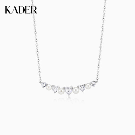 卡蒂罗KADER 爱心微笑项链 925银小众ins风显白氛围感七夕限定闪耀爱心微笑锁骨链 简约大气百搭 商品图0