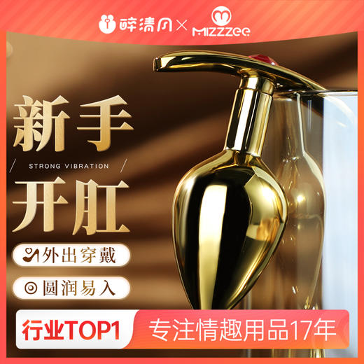 【情趣用品】谜姬 镀金船锚钻石肛塞SM另类玩具后庭肛门长期外出佩戴男女新手情趣专用 商品图0